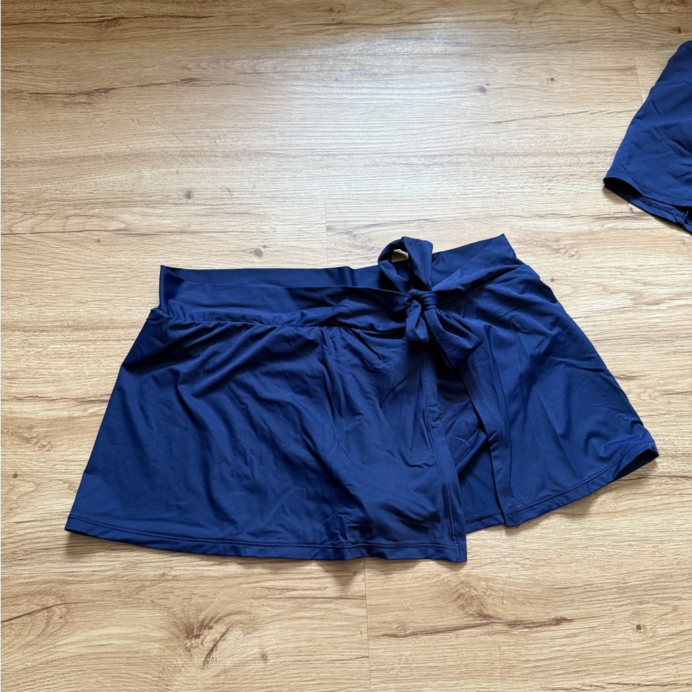 Tommy Bahama Deep Blue Tie-Waist Bikini Skirt